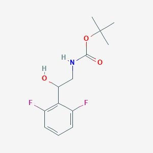 molecular formula C13H17F2NO3 B3019614 tert-butyl N-[2-(2,6-difluorophenyl)-2-hydroxyethyl]carbamate CAS No. 1797952-30-7