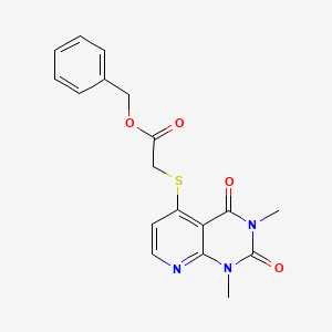 Benzyl 2-(1,3-dimethyl-2,4-dioxopyrido[2,3-d]pyrimidin-5-yl)sulfanylacetate