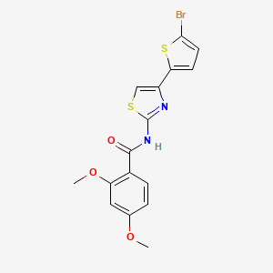 N-[4-(5-bromothiophen-2-yl)-1,3-thiazol-2-yl]-2,4-dimethoxybenzamide