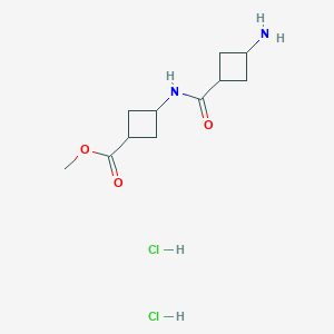 Methyl 3-[(3-aminocyclobutanecarbonyl)amino]cyclobutanecarboxylate hydrochloride