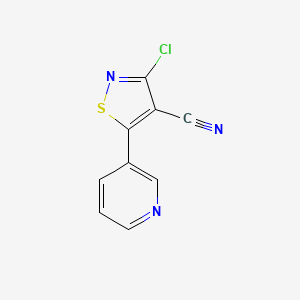 3-Chloro-5-(pyridin-3-yl)isothiazole-4-carbonitrile