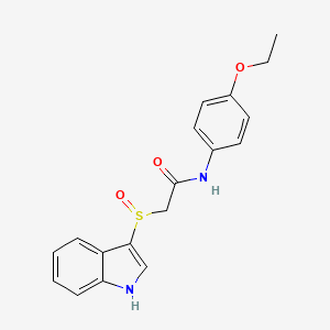 2-((1H-indol-3-yl)sulfinyl)-N-(4-ethoxyphenyl)acetamide