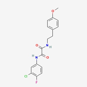 N'-(3-chloro-4-fluorophenyl)-N-[2-(4-methoxyphenyl)ethyl]oxamide