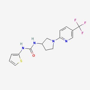 1-(Thiophen-2-yl)-3-(1-(5-(trifluoromethyl)pyridin-2-yl)pyrrolidin-3-yl)urea