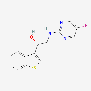 1-(1-Benzothiophen-3-yl)-2-[(5-fluoropyrimidin-2-yl)amino]ethanol
