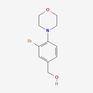 molecular formula C11H14BrNO2 B3019709 (3-Bromo-4-morpholinophenyl)methanol CAS No. 1694850-31-1