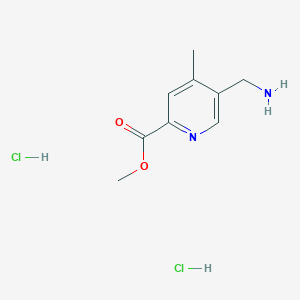 Methyl 5-(aminomethyl)-4-methylpyridine-2-carboxylate;dihydrochloride