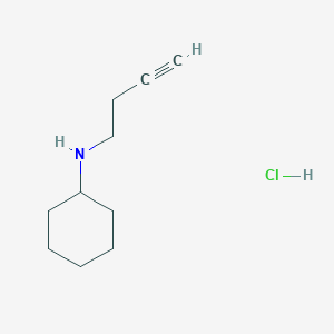 N-But-3-ynylcyclohexanamine;hydrochloride