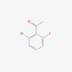 molecular formula C8H6BrIO B3019750 2'-Bromo-6'-iodoacetophenone CAS No. 1261438-63-4