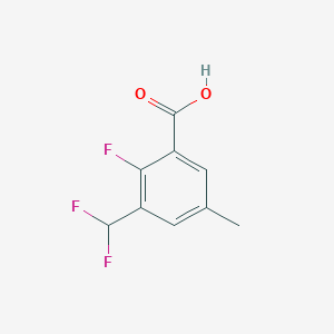 molecular formula C9H7F3O2 B3019765 3-(Difluoromethyl)-2-fluoro-5-methylbenzoic acid CAS No. 2092183-98-5