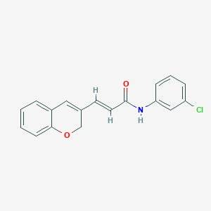 molecular formula C18H14ClNO2 B3019784 (2E)-N-(3-chlorophenyl)-3-(2H-chromen-3-yl)prop-2-enamide CAS No. 887346-96-5