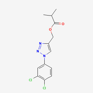[1-(3,4-dichlorophenyl)-1H-1,2,3-triazol-4-yl]methyl 2-methylpropanoate