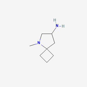 molecular formula C8H16N2 B3019794 5-Methyl-5-azaspiro[3.4]octan-7-amine CAS No. 2243510-58-7