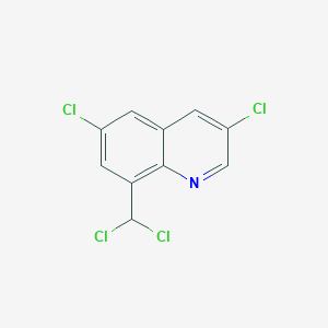 molecular formula C10H5Cl4N B030198 3,6-Dichloro-8-(dichloromethyl)quinoline CAS No. 84087-44-5