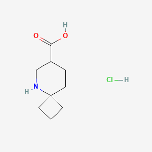 5-Azaspiro[3.5]nonane-7-carboxylic acid;hydrochloride