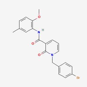 1-[(4-bromophenyl)methyl]-N-(2-methoxy-5-methylphenyl)-2-oxopyridine-3-carboxamide