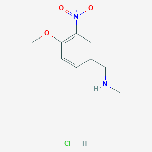 [(4-Methoxy-3-nitrophenyl)methyl](methyl)amine hydrochloride