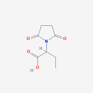 molecular formula C8H11NO4 B3019915 2-(2,5-Dioxopyrrolidin-1-yl)butanoic acid CAS No. 1218151-30-4