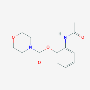 molecular formula C13H16N2O4 B3019922 2-Acetamidophenyl morpholine-4-carboxylate CAS No. 314262-02-7