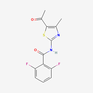 molecular formula C13H10F2N2O2S B3019943 N-(5-acetyl-4-methyl-1,3-thiazol-2-yl)-2,6-difluorobenzamide CAS No. 325988-67-8