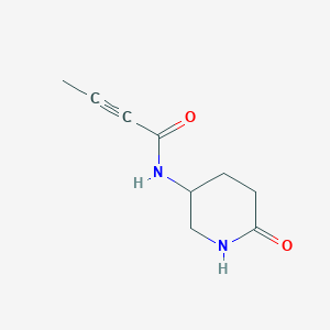 molecular formula C9H12N2O2 B3020079 N-(6-Oxopiperidin-3-yl)but-2-ynamide CAS No. 1694158-37-6