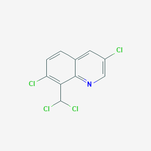 molecular formula C10H5Cl4N B030201 3,7-Dichloro-8-(dichloromethyl)quinoline CAS No. 84086-97-5