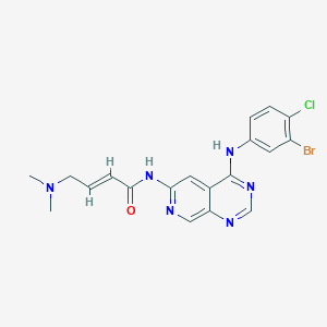 molecular formula C19H18BrClN6O B3020100 Tarlox-TKI CAS No. 2135696-72-7