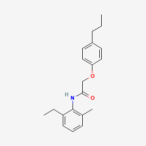 molecular formula C20H25NO2 B3020183 N-(2-ethyl-6-methylphenyl)-2-(4-propylphenoxy)acetamide CAS No. 303989-53-9