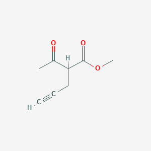 molecular formula C8H10O3 B3020190 Methyl 2-acetylpent-4-ynoate CAS No. 101413-11-0