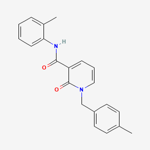 molecular formula C21H20N2O2 B3020211 N-(2-methylphenyl)-1-[(4-methylphenyl)methyl]-2-oxo-1,2-dihydropyridine-3-carboxamide CAS No. 946378-03-6