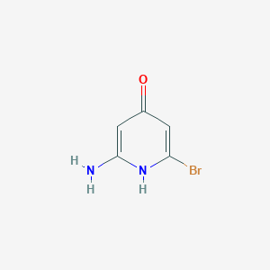 molecular formula C5H5BrN2O B3020256 2-Amino-6-bromopyridin-4-ol CAS No. 1807033-71-1