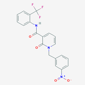 1-(3-nitrobenzyl)-2-oxo-N-(2-(trifluoromethyl)phenyl)-1,2-dihydropyridine-3-carboxamide