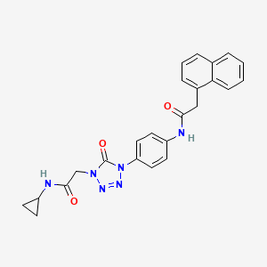 N-cyclopropyl-2-(4-(4-(2-(naphthalen-1-yl)acetamido)phenyl)-5-oxo-4,5-dihydro-1H-tetrazol-1-yl)acetamide