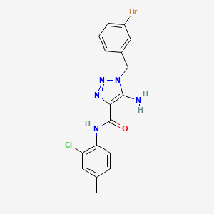 5-amino-1-(3-bromobenzyl)-N-(2-chloro-4-methylphenyl)-1H-1,2,3-triazole-4-carboxamide