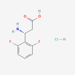 (3R)-3-amino-3-(2,6-difluorophenyl)propanoic acid hydrochloride