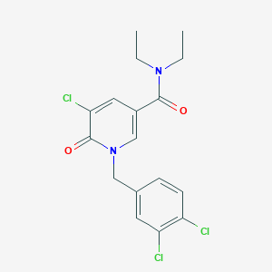 5-chloro-1-(3,4-dichlorobenzyl)-N,N-diethyl-6-oxo-1,6-dihydro-3-pyridinecarboxamide