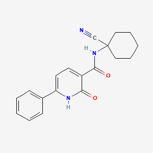 molecular formula C19H19N3O2 B3020347 N-(1-cyanocyclohexyl)-2-oxo-6-phenyl-1,2-dihydropyridine-3-carboxamide CAS No. 1808409-69-9