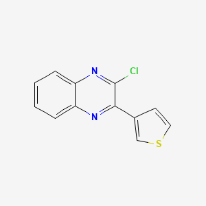 molecular formula C12H7ClN2S B3020374 2-Chloro-3-thiophen-3-ylquinoxaline CAS No. 2028529-05-5