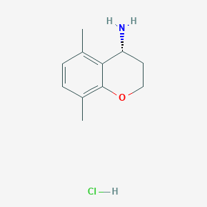 molecular formula C11H16ClNO B3020462 (R)-5,8-Dimethylchroman-4-amine hydrochloride CAS No. 2173637-78-8