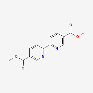 molecular formula C14H12N2O4 B3020556 5,5'-Dimethoxycarbonyl-2,2'-bipyridine CAS No. 1762-45-4