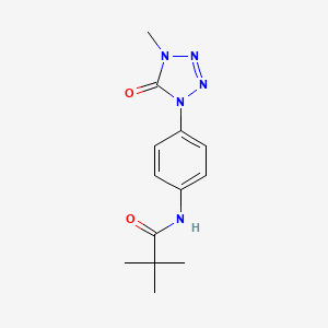 molecular formula C13H17N5O2 B3020587 N-(4-(4-methyl-5-oxo-4,5-dihydro-1H-tetrazol-1-yl)phenyl)pivalamide CAS No. 1396560-99-8