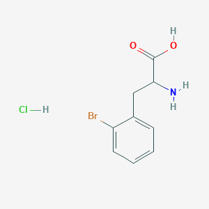 molecular formula C9H11BrClNO2 B3020590 2-Amino-3-(2-bromophenyl)propanoic acid hydrochloride CAS No. 128834-01-5