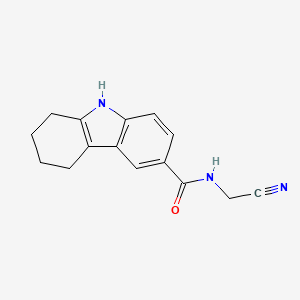 molecular formula C15H15N3O B3020595 N-(cyanomethyl)-2,3,4,9-tetrahydro-1H-carbazole-6-carboxamide CAS No. 1428094-62-5