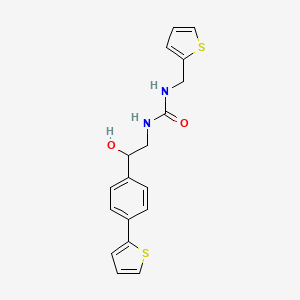 1-[2-Hydroxy-2-(4-thiophen-2-ylphenyl)ethyl]-3-(thiophen-2-ylmethyl)urea