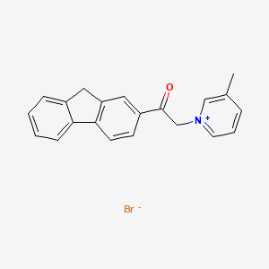 1-(9H-2-fluorenyl)-2-(3-methyl-1-pyridiniumyl)-1-ethanone bromide