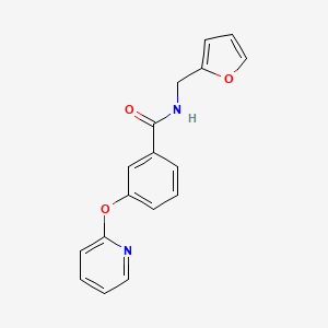 molecular formula C17H14N2O3 B3020647 N-(furan-2-ylmethyl)-3-(pyridin-2-yloxy)benzamide CAS No. 1797899-97-8