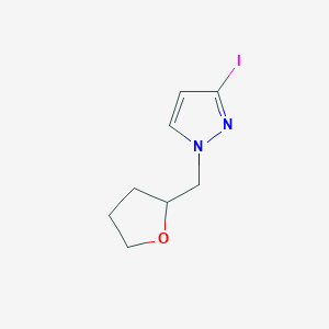 molecular formula C8H11IN2O B3020668 3-Iodo-1-[(oxolan-2-yl)methyl]-1h-pyrazole CAS No. 1528726-72-8