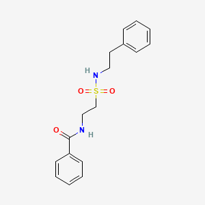molecular formula C17H20N2O3S B3020678 N-(2-(N-phenethylsulfamoyl)ethyl)benzamide CAS No. 899997-11-6