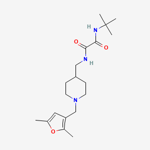 N1-(tert-butyl)-N2-((1-((2,5-dimethylfuran-3-yl)methyl)piperidin-4-yl)methyl)oxalamide