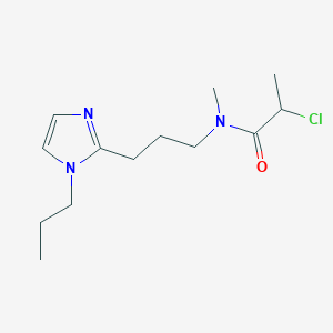 2-Chloro-N-methyl-N-[3-(1-propylimidazol-2-yl)propyl]propanamide